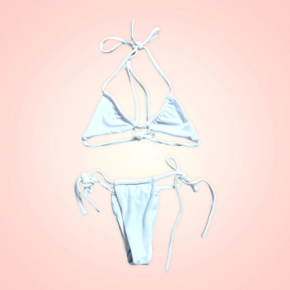Viper white velvet 2 pc bikini (Sz S)